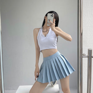 High Waist Pleated Skirt (M, L)