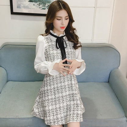 Dolly Chane Layered Long Sleeve Dress