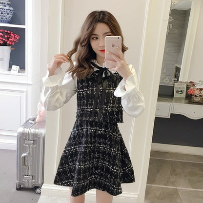 Dolly Chane Layered Long Sleeve Dress