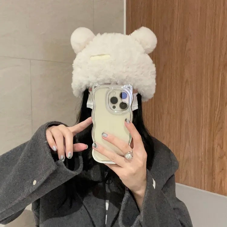 Teddy Furry Hat (White)