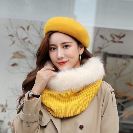 A206 Classic Wool Felt Beret Hat - Hearts &amp; Kisses
