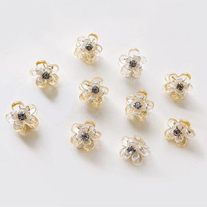 A48 Diamond Floral Mini Hair Clip Set - Hearts & Kisses Fashion Boutique - HNK Online Fashion Malaysia - Buy Dress Online. Shop Dress, Tops, Pants, Rompers, Sportswear & more. We Ship To Malaysia & Singapore.