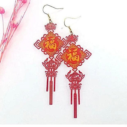CNY Earrings-Hearts &amp; Kisses Online Fashion Boutique
