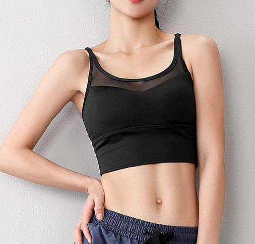 FT002 Fitness Yoga Sport Top with Pad - Hearts &amp; Kisses