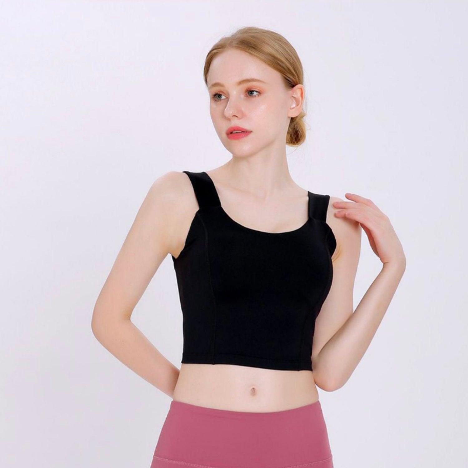 FT013 Fitness Yoga Sport Top with Pad - Hearts &amp; Kisses Fashion Boutique - HNK Online Fashion Malaysia - Buy Dress Online. Shop Dress, Tops, Pants, Rompers, Sportswear &amp; more. We Ship To Malaysia &amp; Singapore.