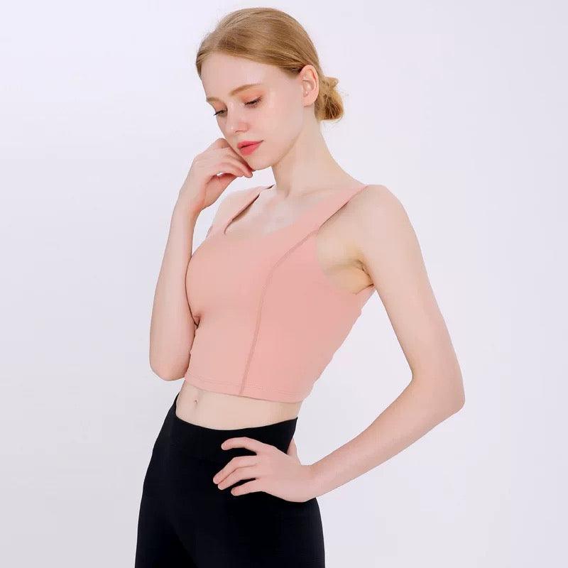 FT013 Fitness Yoga Sport Top with Pad - Hearts &amp; Kisses Fashion Boutique - HNK Online Fashion Malaysia - Buy Dress Online. Shop Dress, Tops, Pants, Rompers, Sportswear &amp; more. We Ship To Malaysia &amp; Singapore.