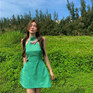 Ginham Greeny Dress (S, M, L) - Hearts & Kisses Fashion Boutique - HNK Online Fashion Malaysia - Buy Dress Online. Shop Dress, Tops, Pants, Rompers, Sportswear & more. We Ship To Malaysia & Singapore.