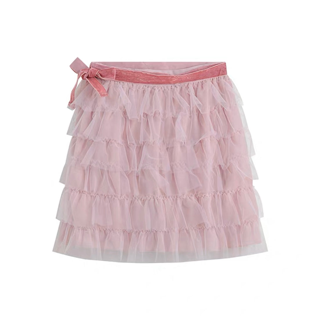 Pink Princess High Waist Mini Skirt (S, M)