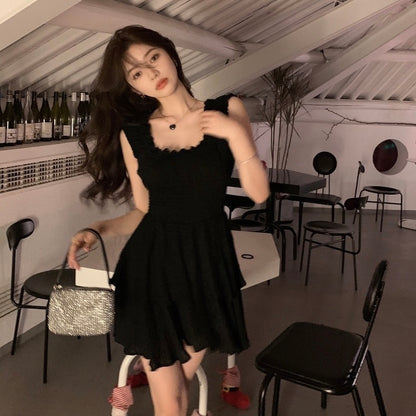 Black Mini Dress Romper