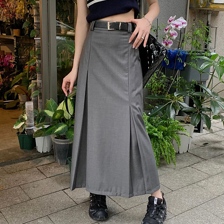 Bella High Waist Cargo Long Skirt With Belt (M)