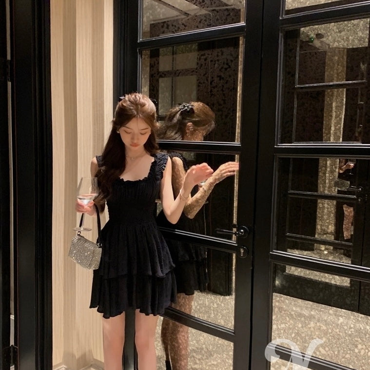 Black Mini Dress Romper