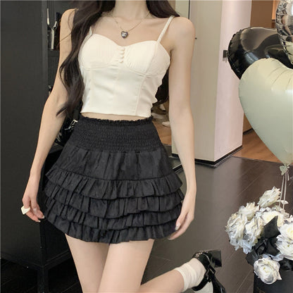 Jeanva Lace Layered Cake Short/Skirt