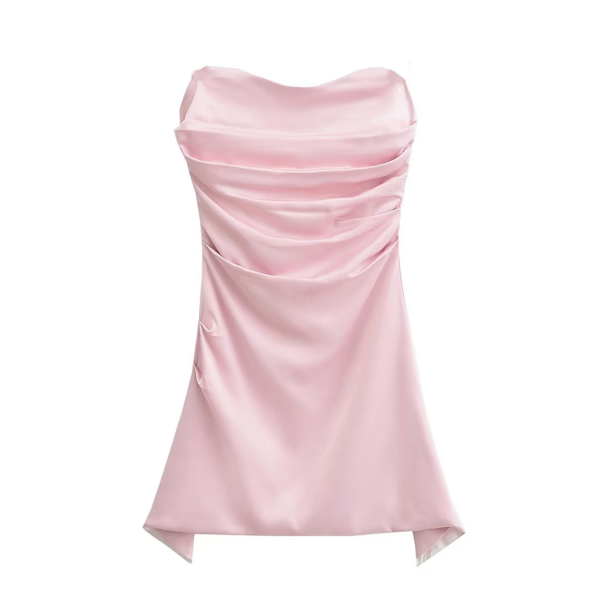 Baby Pink Satin Dress (S)
