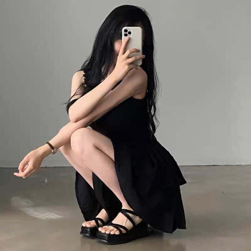 Black Mini Dress Romper