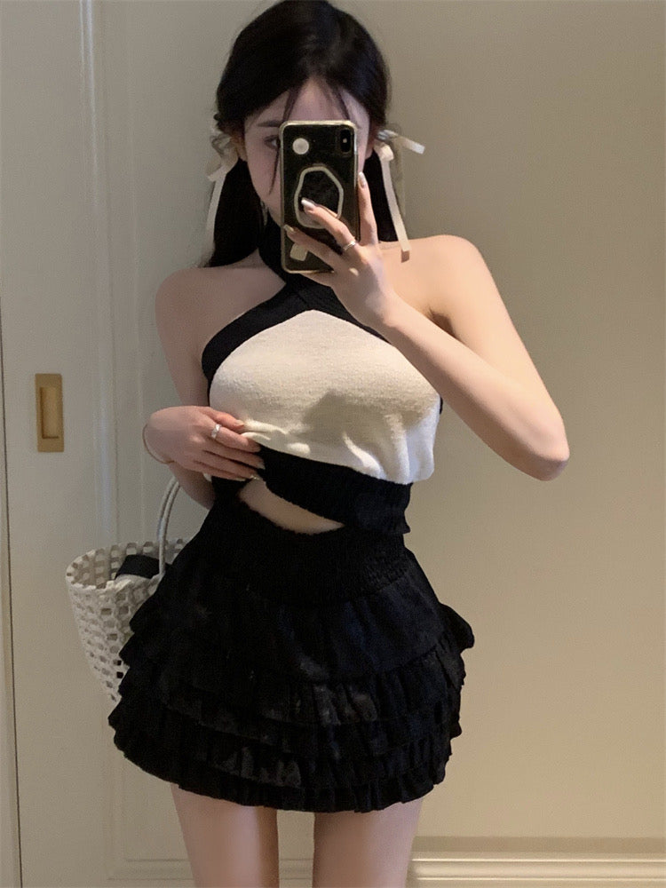 Jeanva Lace Layered Cake Short/Skirt