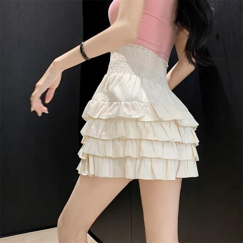 Jeanva Lace Layered Cake Short/Skirt