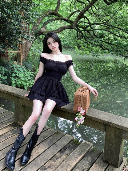 Black Mini Dress Romper