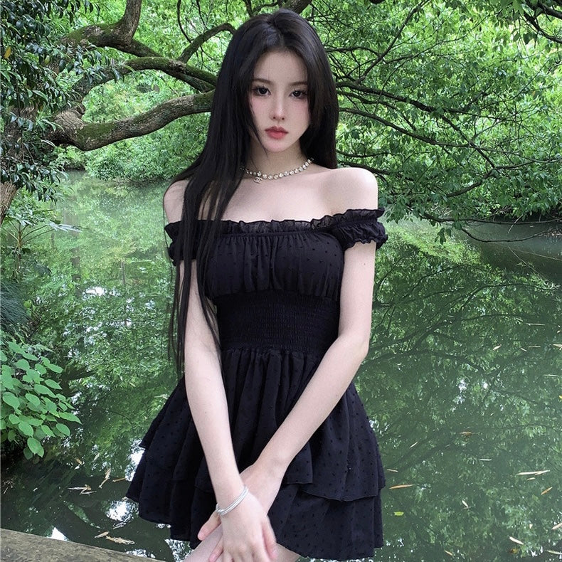 Black Mini Dress Romper