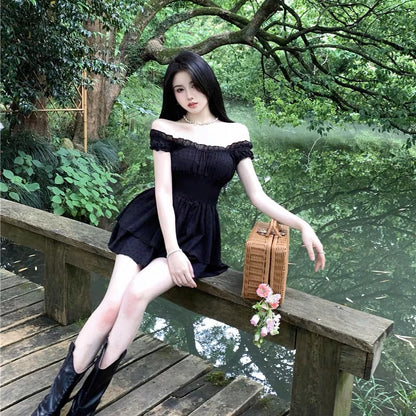 Black Mini Dress Romper