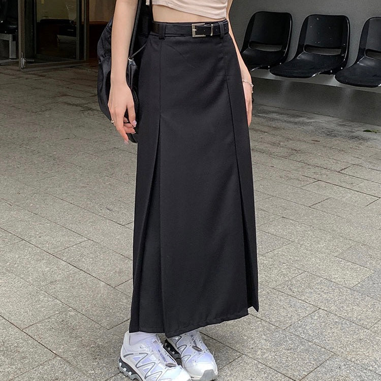 Bella High Waist Cargo Long Skirt With Belt (M)