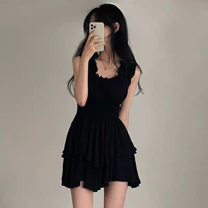 Black Mini Dress Romper