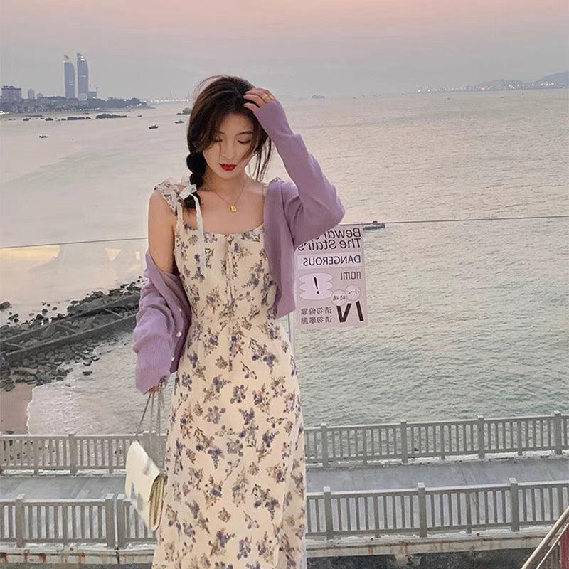 Lavender Floral Strap Dress(S, M) - Hearts &amp; Kisses Fashion Boutique - HNK Online Fashion Malaysia - Buy Dress Online. Shop Dress, Tops, Pants, Rompers, Sportswear &amp; more. We Ship To Malaysia &amp; Singapore.
