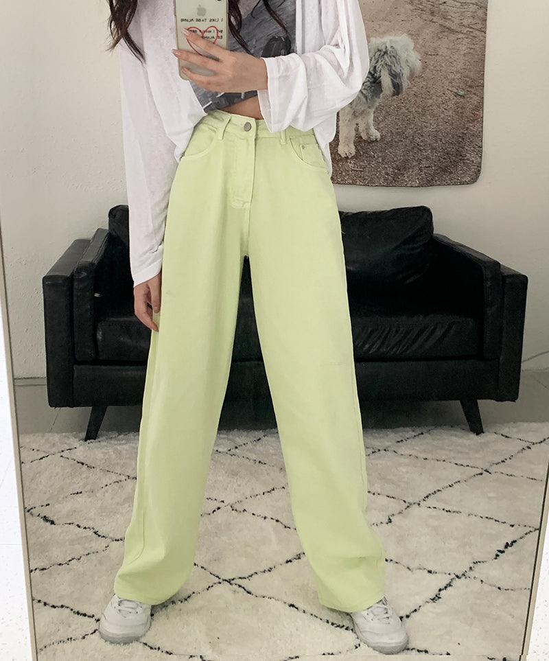 Lime High Waist Jeans Denim Pants (S, M, L) - Hearts &amp; Kisses Fashion Boutique - HNK Online Fashion Malaysia - Buy Dress Online. Shop Dress, Tops, Pants, Rompers, Sportswear &amp; more. We Ship To Malaysia &amp; Singapore.