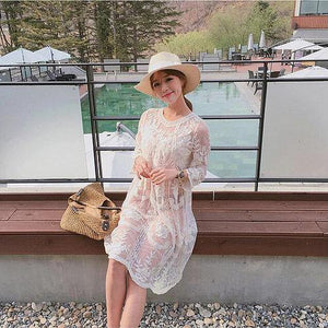 M027 Embroidery Long Sleeve Dress - Hearts & Kisses - Hearts & Kisses Online Fashion Boutique. Shop for dress, skirt, korean romper, crop top, two piece set, dinner dress online, ready stock.