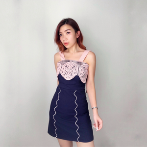 N022 Little Laces Sweet Dress - Hearts & Kisses - Hearts & Kisses Online Fashion Boutique. Shop for dress, skirt, korean romper, crop top, two piece set, dinner dress online, ready stock.