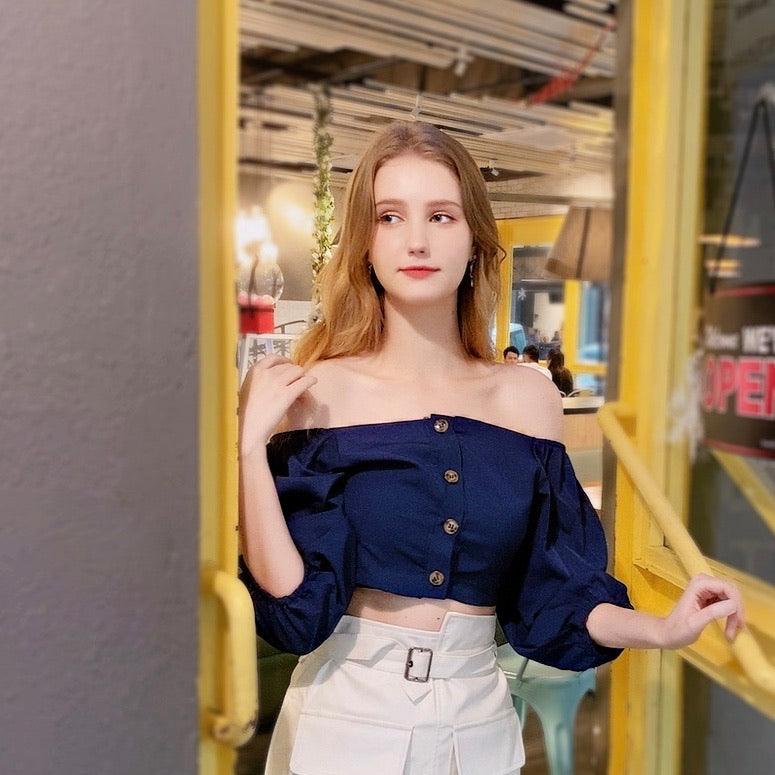 PN032 Two Wear Off Shoulder Top-Hearts &amp; Kisses Online Fashion Boutique