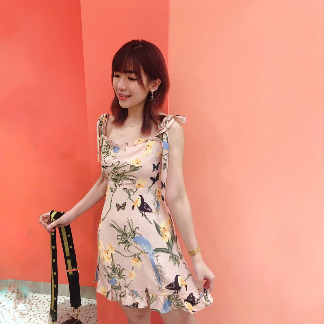 PS020 Tropical Dress (S, M, L) - Hearts &amp; Kisses