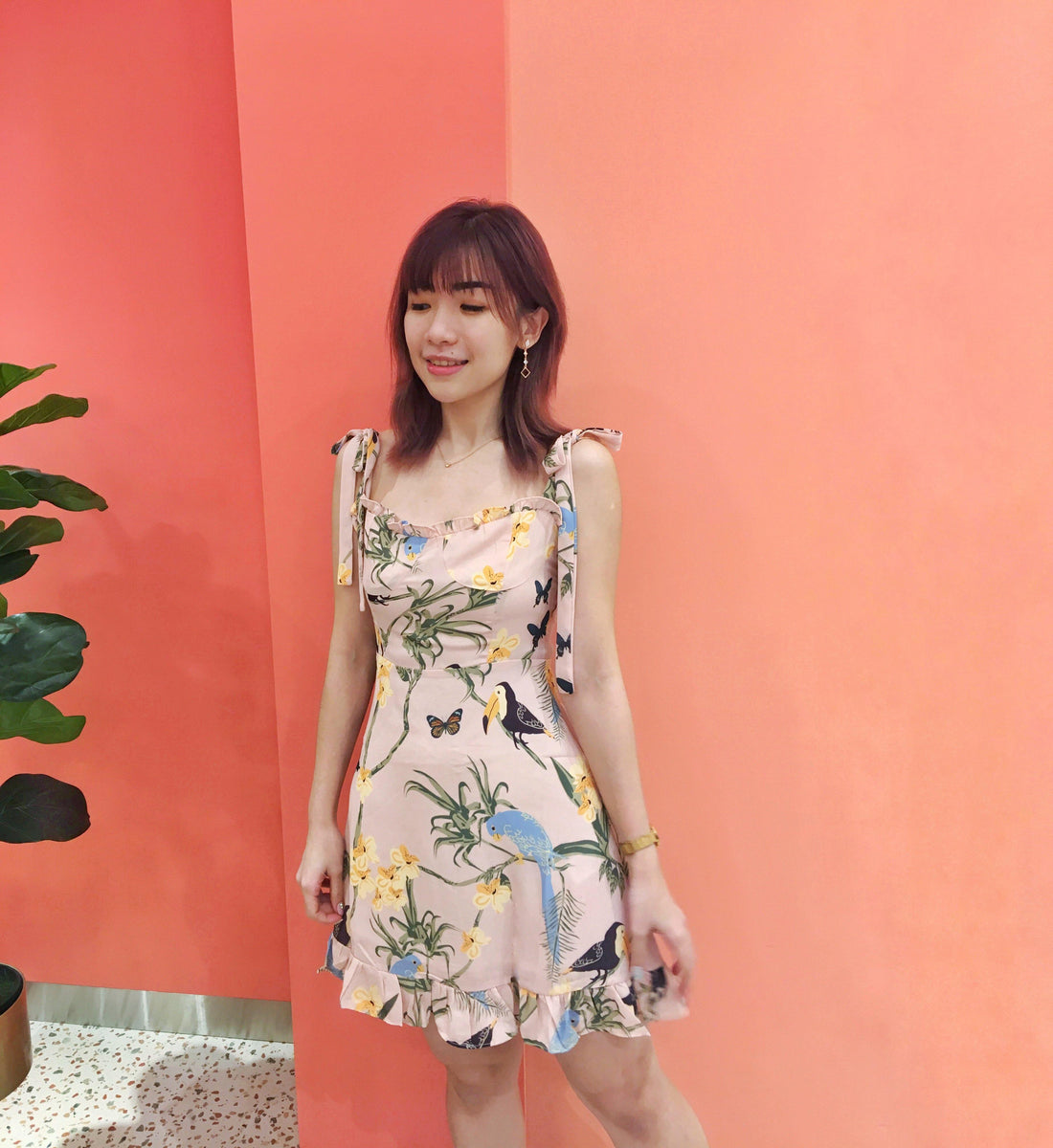 PS020 Tropical Dress (S, M, L) - Hearts &amp; Kisses